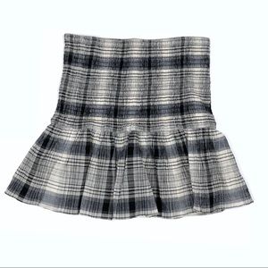 BCBGeneration Crepe Plaid Skirt